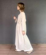 Square neckline dress-B